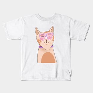 Cat for Valentine's Day Kids T-Shirt